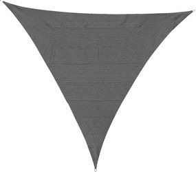 Outsunny Copertină Triunghiulară Anti-UV și Respirabilă cu Cârlige D, Velă de Umbră din HDPE, 5x5x5 m, Alb și Albastru | Aosom Romania