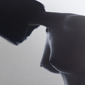 Tablou - Silueta feminină,nud (cu ceas) (90x30 cm)