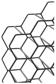 Suport pentru vinuri din metal negru pentru 12 sticle Salbris - Light &amp; Living
