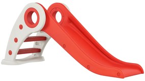 HOMCOM Tobogan Copii Pliabil 3 până la 6 Ani Utilizare interior exterior dim. 120L x 50l x 56Î cm HDPE Rouge | Aosom Romania