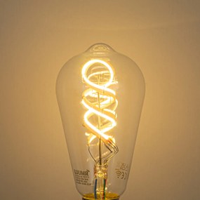 Set 5 becuri Becuri LED inteligente E27 reglabile ST64 RGBW transparente 4W 250lm 2700K