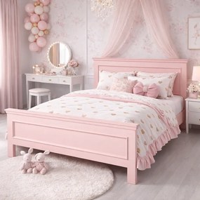 Pat Sierra - 140x200 cm - din lemn masiv de brad