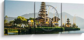 Tabloul Mount Batur (cu ceas) (90x30 cm)