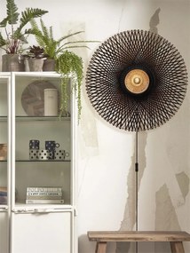 Aplica de perete eco din bambus Kalimantan 87cm nat/bl