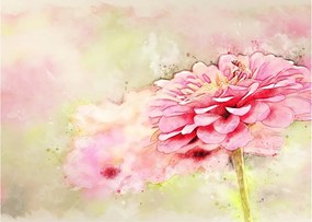 Tablou - Floare roz, aquarel (70x50 cm)