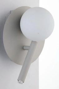 Lampă de perete cu spot HOTEL MOOD 1xG9/12W/230V + 1xG9/3W gri