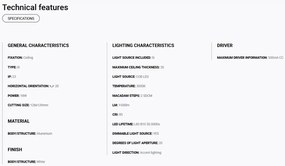 Spot LED incastrabil MINI COLIN-1 White recessed 18-25W 3000K 20°