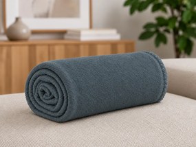Patura din fleece MELVIRA DUO, gri inchis Dimensiune: 150 x 200 cm