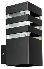 Aplica de perete exterior TEKSAS 1xE27/12W/230V IP44 antracit