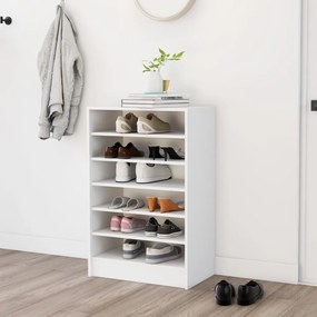vidaXL Pantofar, alb, 60x35x92 cm, PAL
