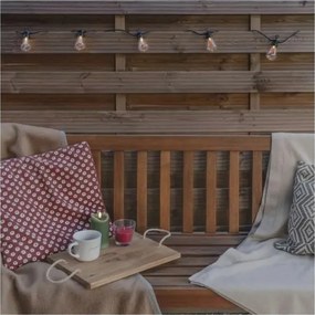 Ghirlandă solară decorativă cu 10 LED-uri, 0,6 W/1,2 V, 4,5 m, IP44, 800 mAh