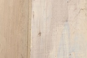 Bibliotecă din lemn de tec sculptat manual cu 3 rafturi, „Parthenon”