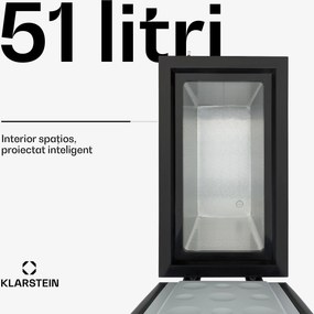 Klarstein Iceblokk 51, ladă frigorifică, de sine stătător, coș de 51 de litri, se poate bloca, clasa energetică F, negru