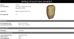 Vaza design LUX Linos L, alama antic