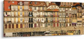 Tablou - Cartierul Waterfront, Portugalia (120x50 cm)
