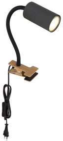 Aplica de perete cu spot directionabil design modern Robby negru
