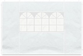 Set de 2 pereți laterali pentru cort de grădină - alb