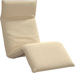 vidaXL Șezlong pliabil Bej 175x54x8,5 cm țesătură Oxford