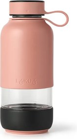 Lekue On The Go 1010228 sticlă cu filtru încorporat, 500 ml, sticlă borosilicată, -20 °C/+60 °C, Coral