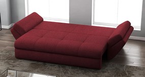 Canapea extensibilă dumonde cu ladă de depozitare si sezut confortabil din spuma high-density, Loana Enjoy Red 250x100 cm