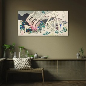 Tablou sticla Abstracție Asia samurai