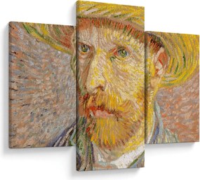 Tablou - Vincent van Gogh, Self-Portrait with a Straw Hat (The Potato Peeler), reproducere (90x60 cm)