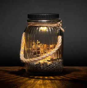 Lumină solară, 3 LED-uri, plastic, alb cald