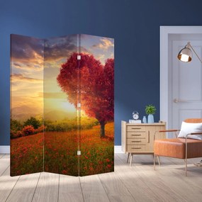 Paravan - Copaci în forma de inimă (126x170 cm)