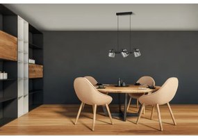 Lustră pe cablu Eglo 780478 CALERINO 3xE27/40W/230V negru