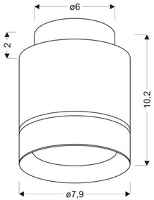 Plafonieră LED TUBA LED/12W/230V