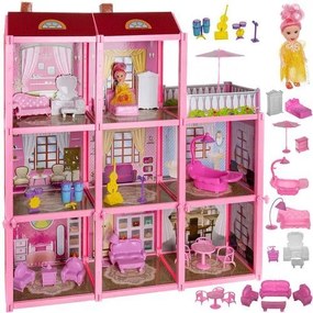 ShopJK CASĂ DE PĂPUȘI CU MOBILIER - 11410