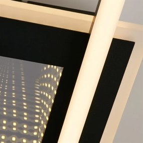 Searchlight 44250BK - Plafonieră LED reglabilă QUADRATE LED/24W/230V 36x36 cm