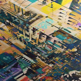 Tablou abstacțiunii pictate (90x60 cm)
