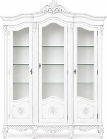 Vitrină lemn masiv 3 Uși Edward, 177,6 × 56 × 230 cm - Standard