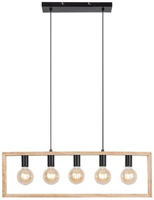 Lustra suspendata design industrial Indigo negru