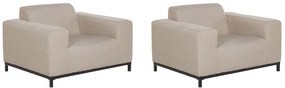 Set 2 buc. fotolii grădină RAVIOL (bej + negru). 1026940