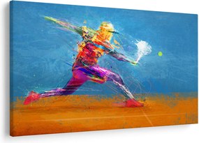 Tablou - Jucător de tenis pictat (90x60 cm)