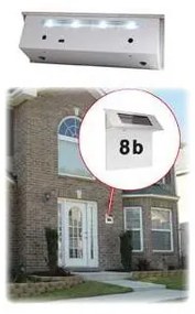 Număr LED solar de casă 600 mAh