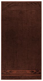 Prosop de corp 4Home Bamboo Premium maro închis, 70 x 140 cm