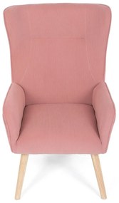 Fotoliu cu spătar înalt PINK2, roz