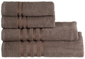 Prosop maro din bumbac din frotir 50x100 cm Simple – Casa Selección