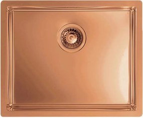 Chiuveta inox Alveus Quadrix 50 finisaj cupru 55x45 cm