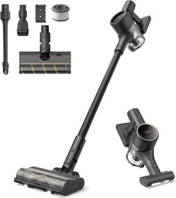 Aspirator vertical Dreame R10 Pro VTV41B, 150 AW, 3 moduri, 0,6 l, 65 min, Filtru HEPA, Indicatoare LED, Negru