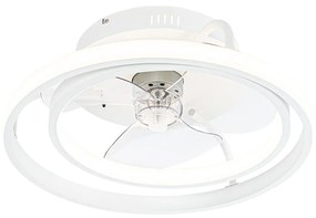 Ventilator de tavan alb 46,5 cm incl. LED cu telecomandă - Kees