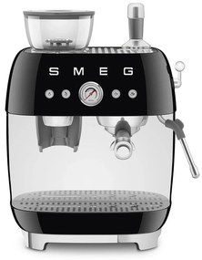 SMEG 50's Retro Style EGF03 Cafetieră cu pârghie cu râșniță de cafea 2 căni Negru - Smeg