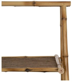 Etajeră în culoare naturală din bambus 48x100x45 cm Manali – Ixia