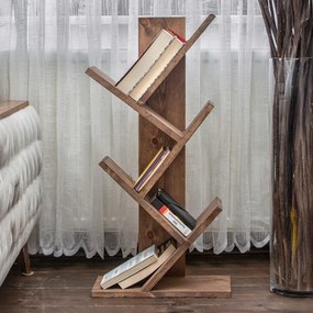 Bibliotecă Cemo din lemn de nuc