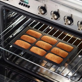 Tavа de copt Lekue 1010165, 30x17,5x1,2 cm, 315 ml, -60°C/+220°C, Silicon platinat, Rosu