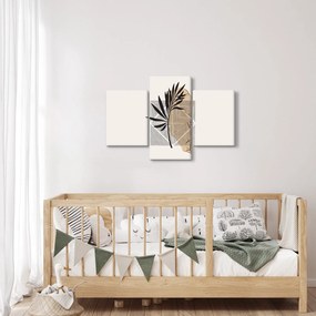 Tablou - Abstracție cu frunze tropicale N⁰1 (90x60 cm)