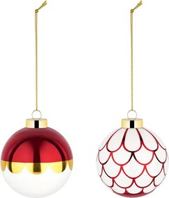 Terasele de Crăciun din sticlă „Delight”, set de 2, model 4 - Alessi